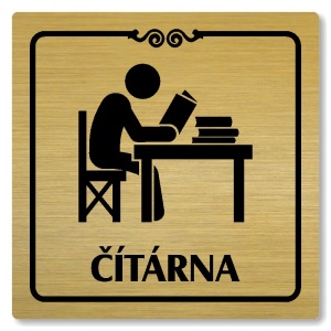 Čítárna, 80x80mm, zlatá, Texas